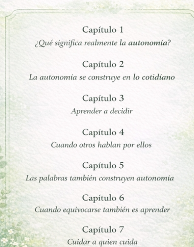 Creando autonomía